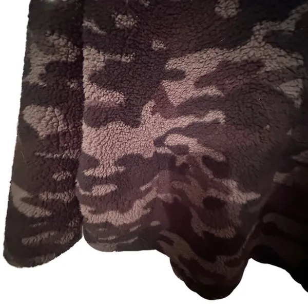Koolaburra by UGG Womens Camo Sherpa Fleece Quarter Zip Pullover Sweatshirt XL - Image 7