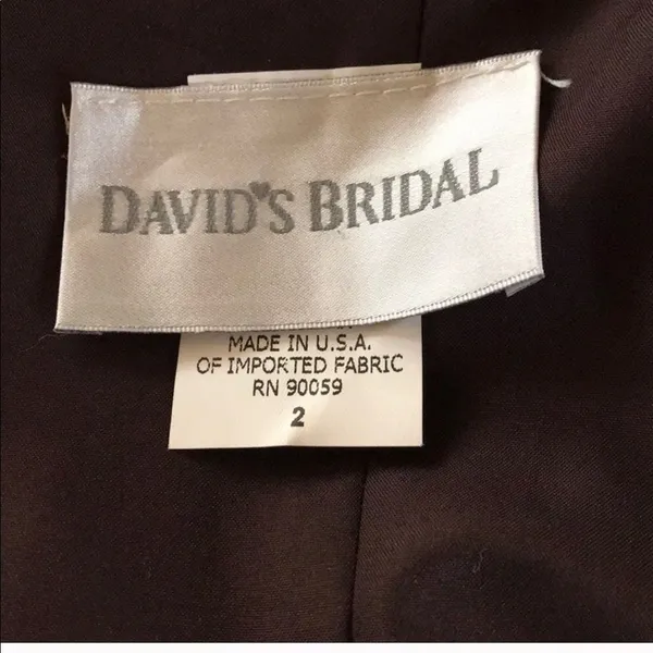 David's Bridal Polished Cotton‎ Dress - Image 6