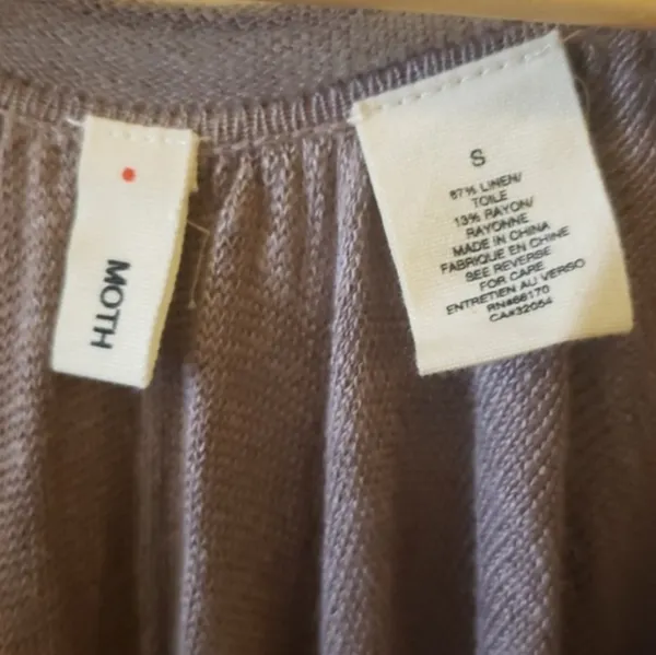 Anthropologie Moth linen blend dolman sweater - Image 4