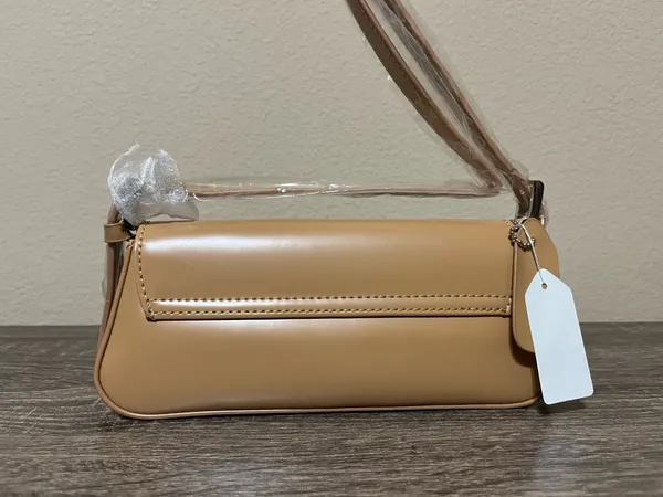 Mini Beige Shoulder Bag Tan - Image 3