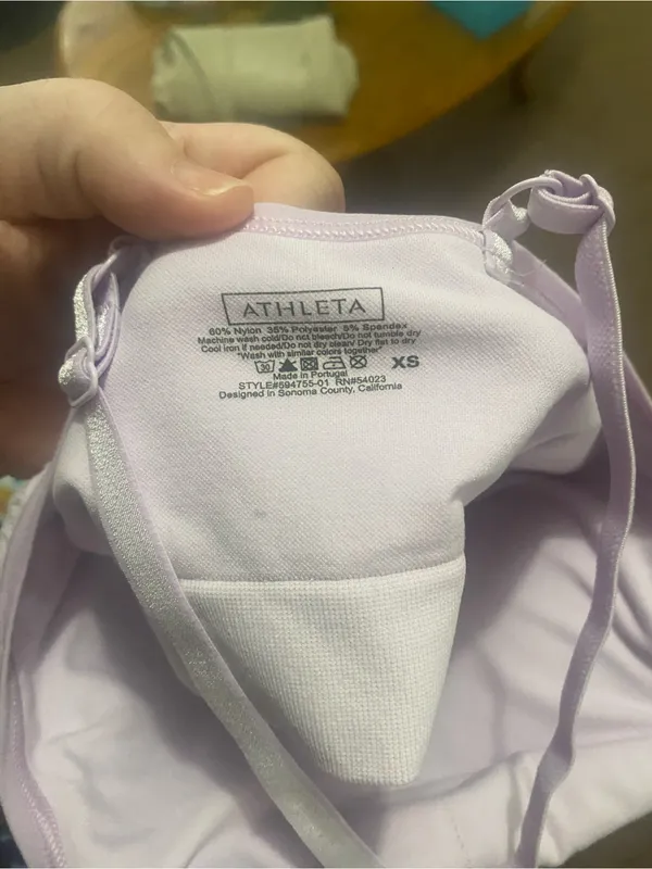 Athleta Pastel Lilac Adjustable-Strap Sports tank top - Image 2