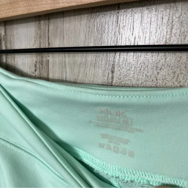 Huk Fishing Bright Mint Green Leggings Mesh Detail Leggings Womens‎ Size Medium - Image 7