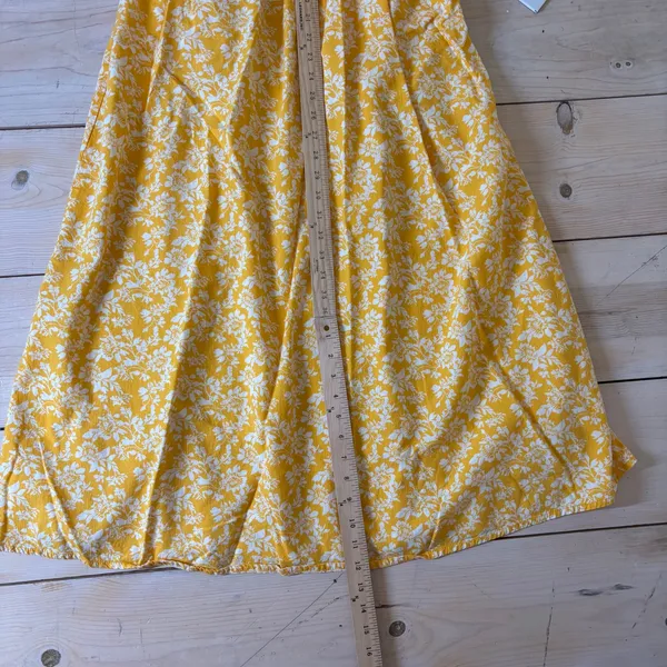 Universal Thread EUC Women's Pullover Maxi Sundress Yellow Floral Size M - Image 9
