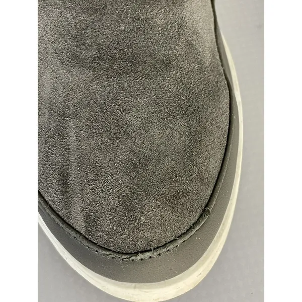 Donald J Pliner Miranda Platform Sneaker Size 9 Gray Suede Leather Lace Up Shoe - Image 5