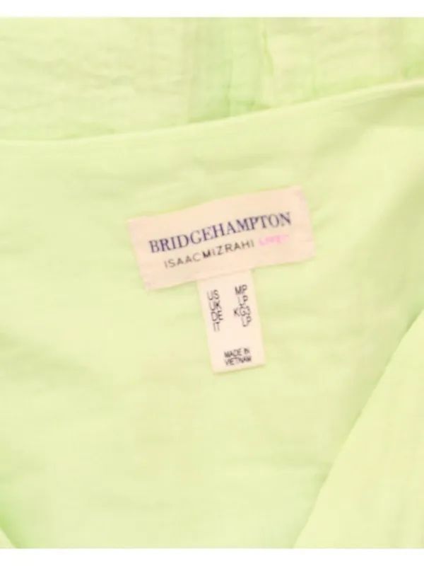 Isaac Mizrahi Live! Bridgehampton Gauze Sleeveless Dress Tranquil Green PM - Image 3