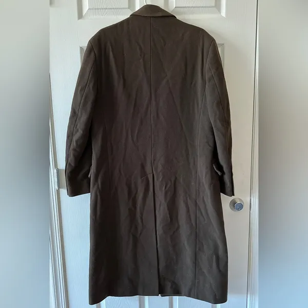 Chaps by Ralph Lauren Women’s Chocolate Brown Wool Overcoat, Size Medium - Image 11
