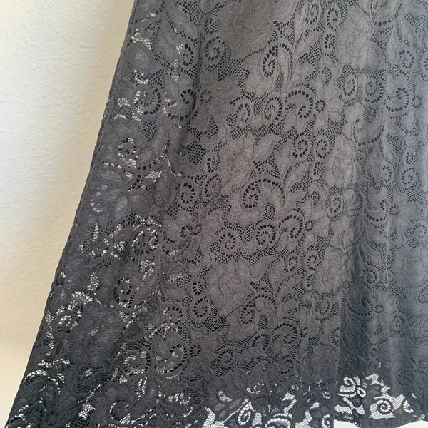 5/$25 Ginger‎ G Sleeveless Allover Lace Dress in Black - Image 4