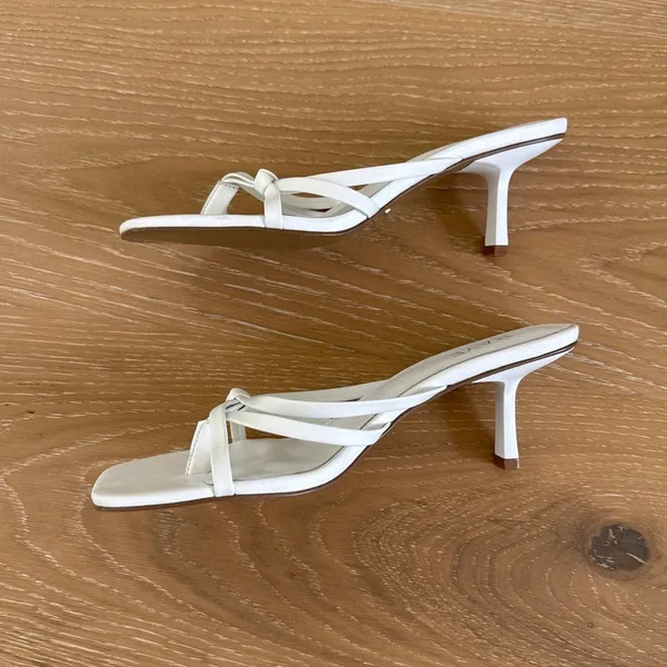 Raye Kitten Heels Sandals Dax Size US 9.5 White - Image 3
