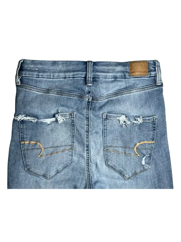 American Eagle Next Level Stretch High Rise Distressed Jegging Jeans Size 10 - Image 5