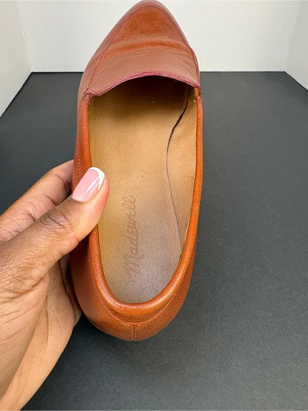 Brown Loafers Leather Slip-On Madewell - Image 6