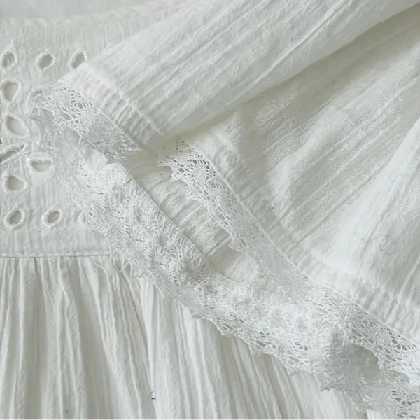 Beach Lunch Lounge White Blouse - Image 6