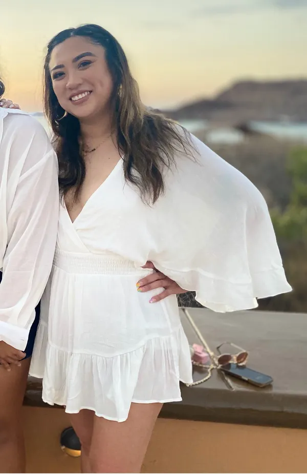 Forever 21 Boho White Romper or Beach Cover Up - Image 3