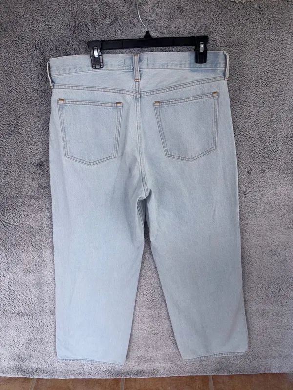 Abercrombie & Fitch size 31 short light blue the slouchy jean mid rise - Image 3