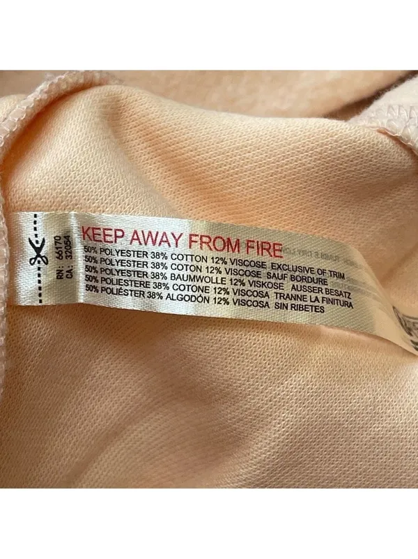 Free People Intimately Day Off Fleece Pullover Sweater Peach lounge cozy Sz S - Image 13