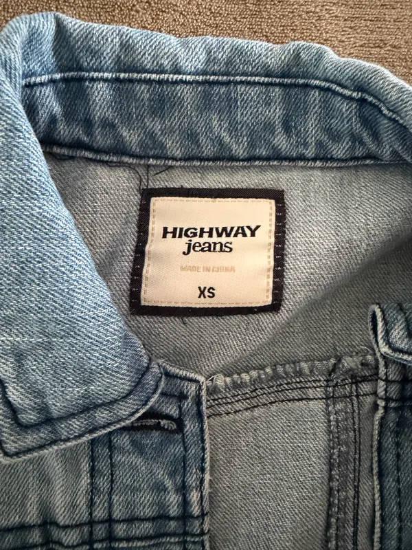 Highway Jeans Cropped Jean Jacket - Image 2