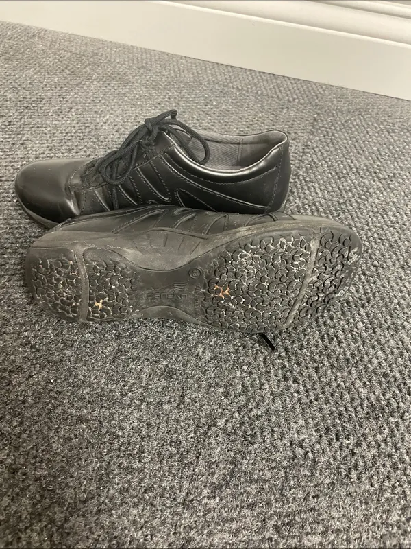 Dansko Neena work nonslip shoes 38 tie lace up black comfy 7.5/8 - Image 4