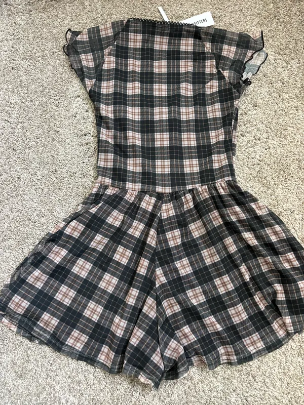 Urban Outfitters Plaid Romper - Image 2