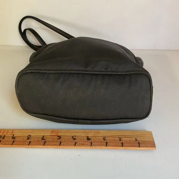 Vintage Coach F3K-9321 Black Twill Leather Trim Tote Shoulder Bag Y2K - Image 16