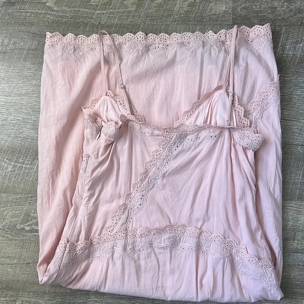 Reformation Marquette Dress In Rose Quartz Size 6 - Image 4