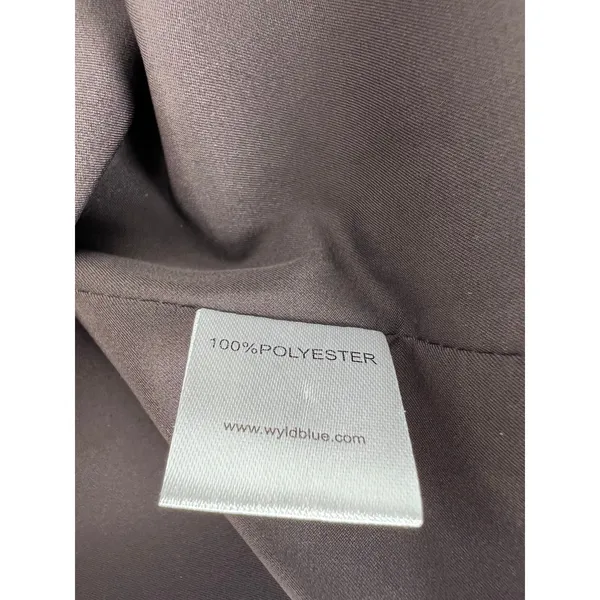 Wyld Blue Faux‎ Leather Trench Coat Dark Chocolate Size XS - Image 16