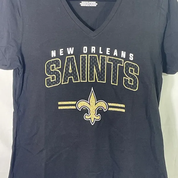 Fanatics New Orleans Saints NFL Tee - Womens Size M - Black - Image 2