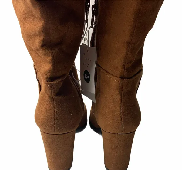 A New Day Cognac Knee High Boots 8.5 - Image 6