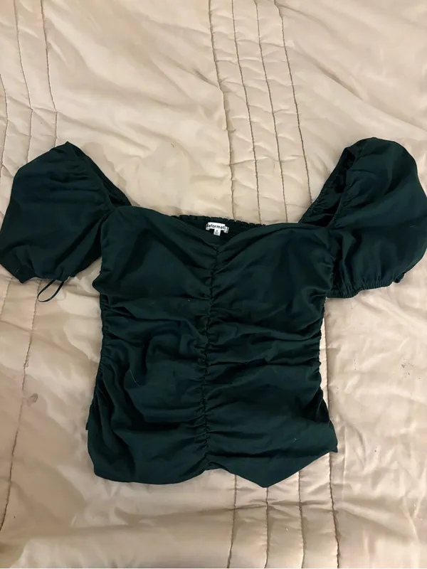 Reformation Womenms Dark Green Radish Top - Image 2