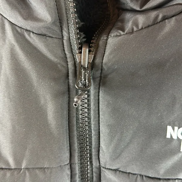 The North Face Womens Reversible Coat Full Zip Insulated Jacket Size Medium Blac - Image 3