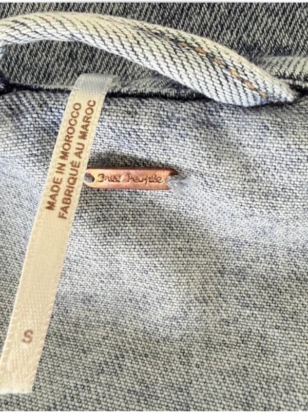 Free People Denim Jacket Trucker - Image 5