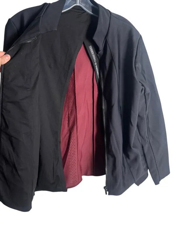 Aday Over and out zip lightweight bomber jacket Black S - Image 4