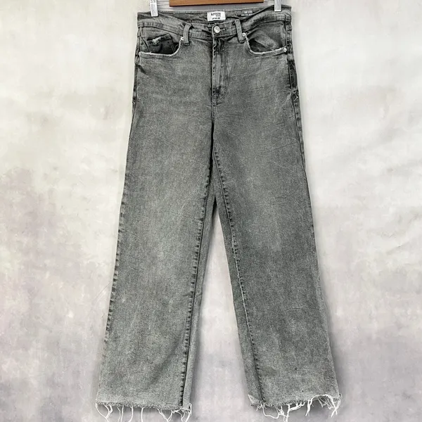 Kensie Jeans The Kaya High Rise Wide Leg Womens 8‎ Raw Hem Grunge Street Urban - Image 16