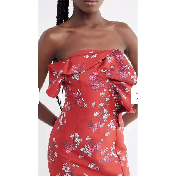 Keepsake Robe midi sans bretelles Heart + Soul Keepsake Size Medium Red - Image 6