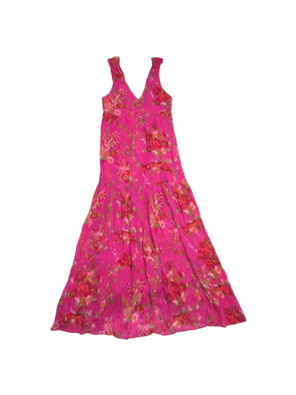 NWT Sezane Titania in Helena Fuchsia Pink Maxi Tank Dress 36 / US 4 - Image 7