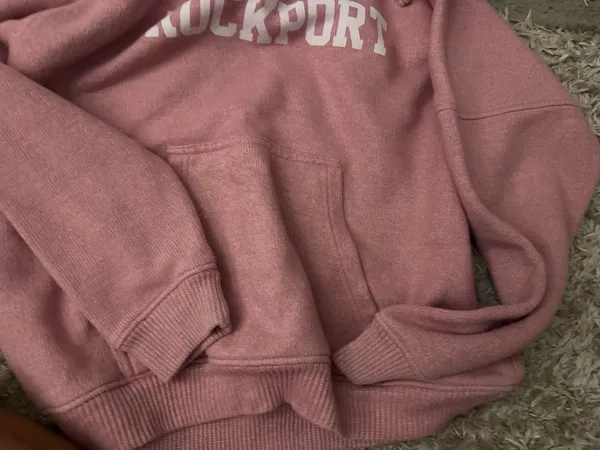 Vintage Beach Hoodie Pink Size L - Image 4