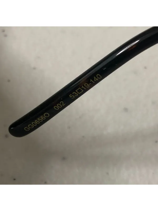 Gucci GG0658OA Eyeglasses Brown Havana Acetate Finish Gold-Toned Bamboo Design - Image 4
