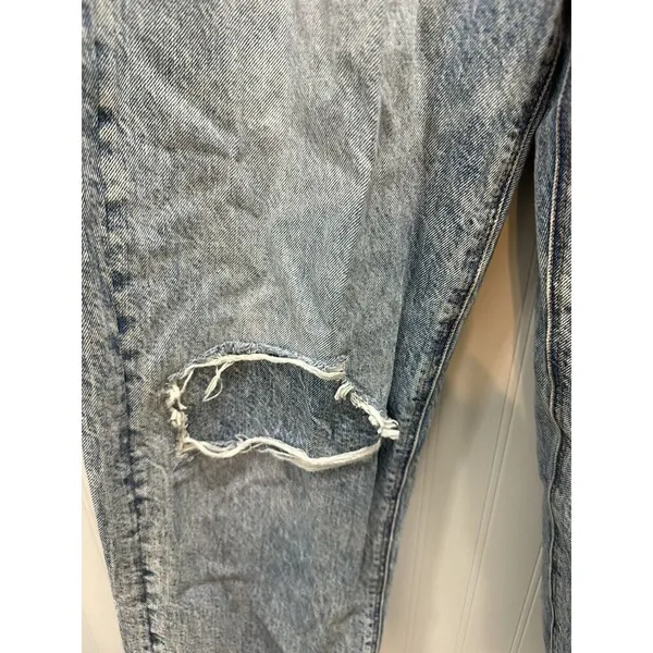 American Eagle Highest Rise 90s Boyfriend Jeans Womens Size 10~Distressed Plaid - Image 3