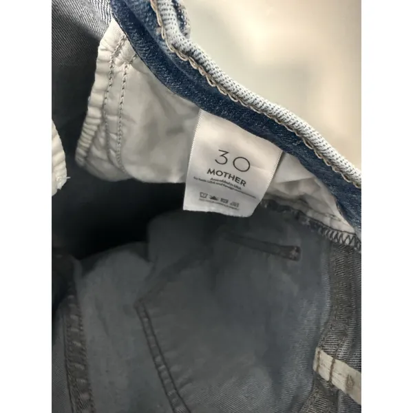 Mother The Hustler Ankle Fray Jeans in Healing Jar Blue Size 30 - Image 6