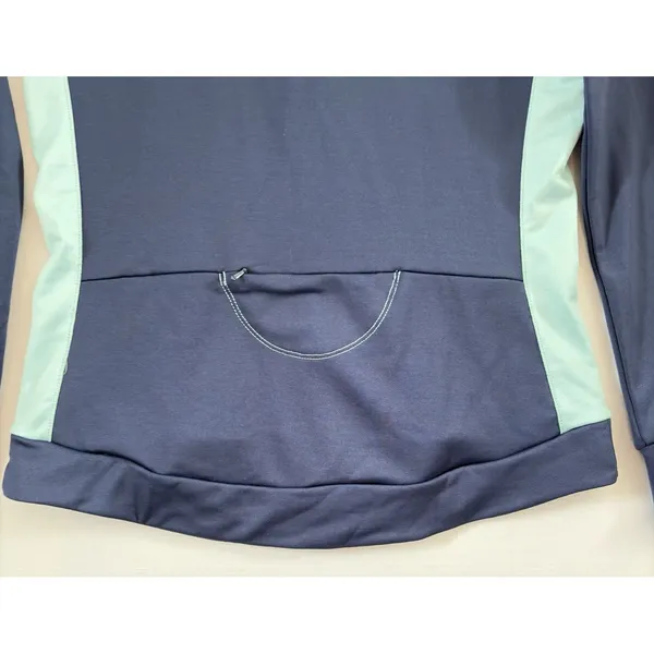 Alo Yoga CoolFit Jacket Womens Navy Blue Colorblock Full‎ Zip Running Medium - Image 12