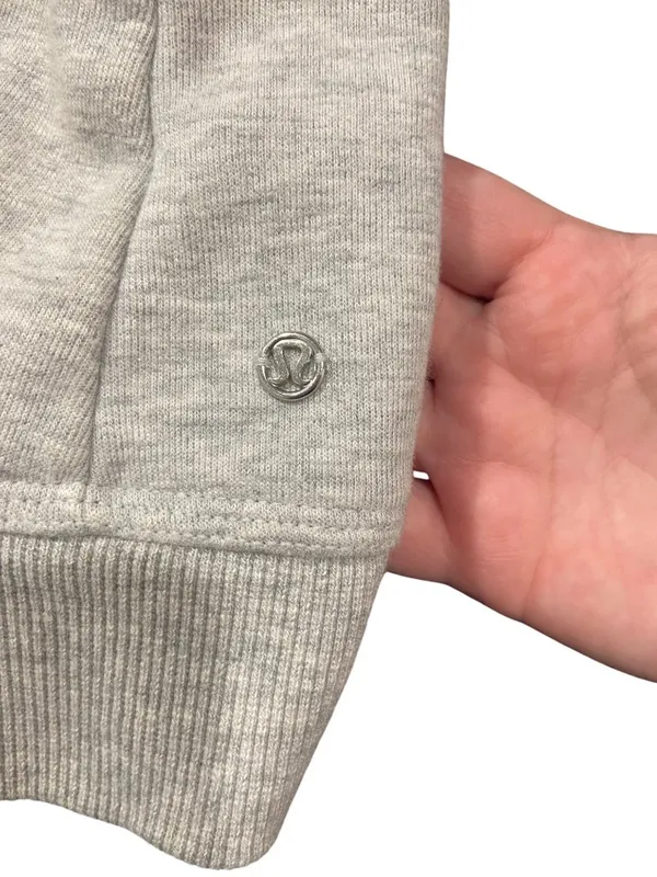 Lululemon Karmacollected Jacket Heathered Light Gray Size 10 Athleisure Workout - Image 5