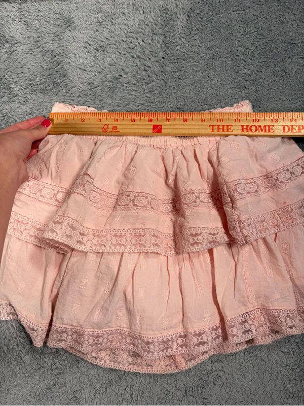 Altar’d state Pink Ruffle Lace Shorts small - Image 10