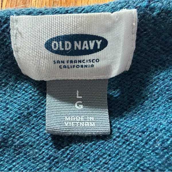 Old Navy Crewneck Sweater Blue Large Casual‎ Minimalist Work Office - Image 2