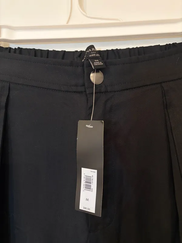 Banana Republic Black Wide-Leg Pants - Image 2
