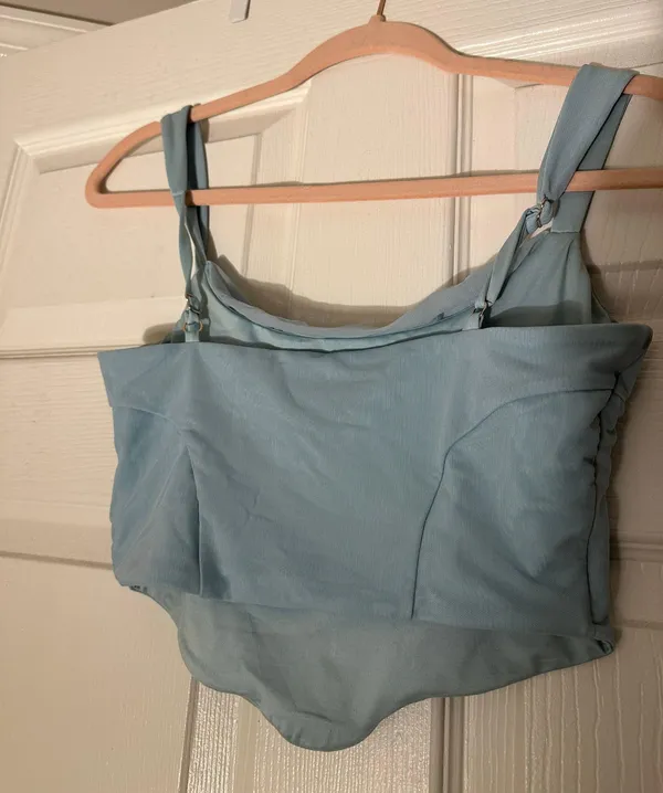 Oh Polly Aqua Crop Top - Image 5