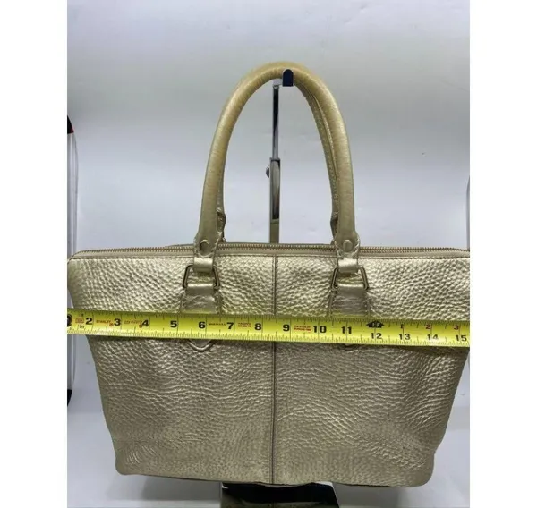COLE HAAN Tote Bag Gold Customized w Graffiti - Image 9