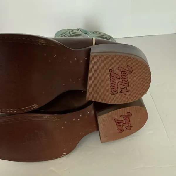 TONY LAMA Rowena 11” Women’s‎ 6B Brown Turquoise Leather Western Boot USA SA2101 - Image 8