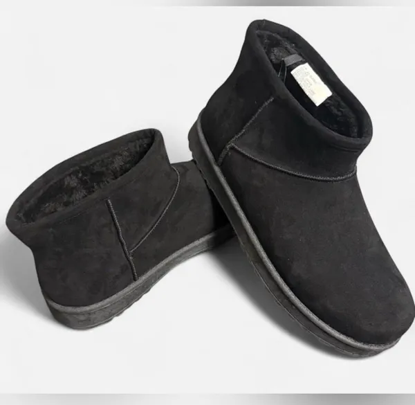 Arizona Jean Co. Women's 'AZ Slater' Black Faux Suede Faux Fur Ankle Boots Size 11M 👢 - Image 7