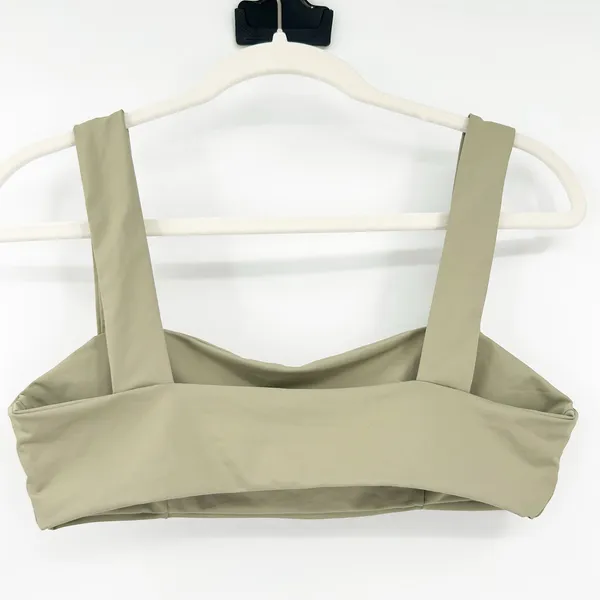 Tan +‎ Lines by Sivan Ayla Womens Beach St. John Wide Strap Swim Bikini Top M - Image 5
