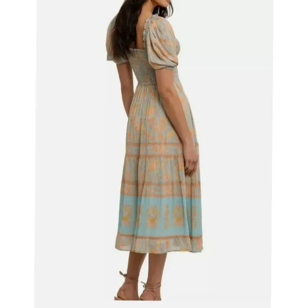 Free People Spell & The Gypsy Juniper Shirred Midi Dress - Image 6