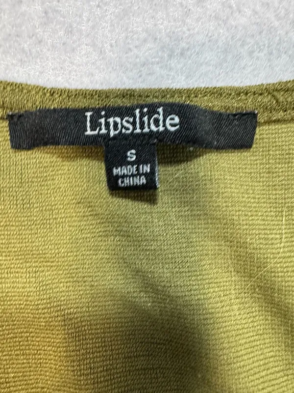 Lipslide Olive Green Short Sleeve Button Up Top Size S - Image 2