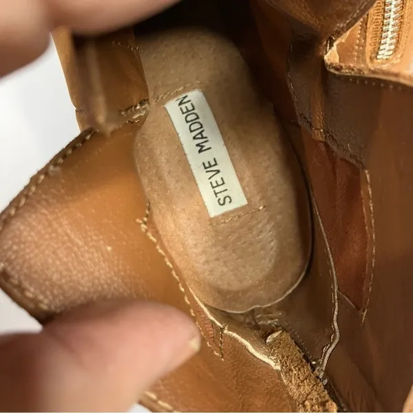 Steve Madden Pawel leather boots size 9.5‎ - Image 10